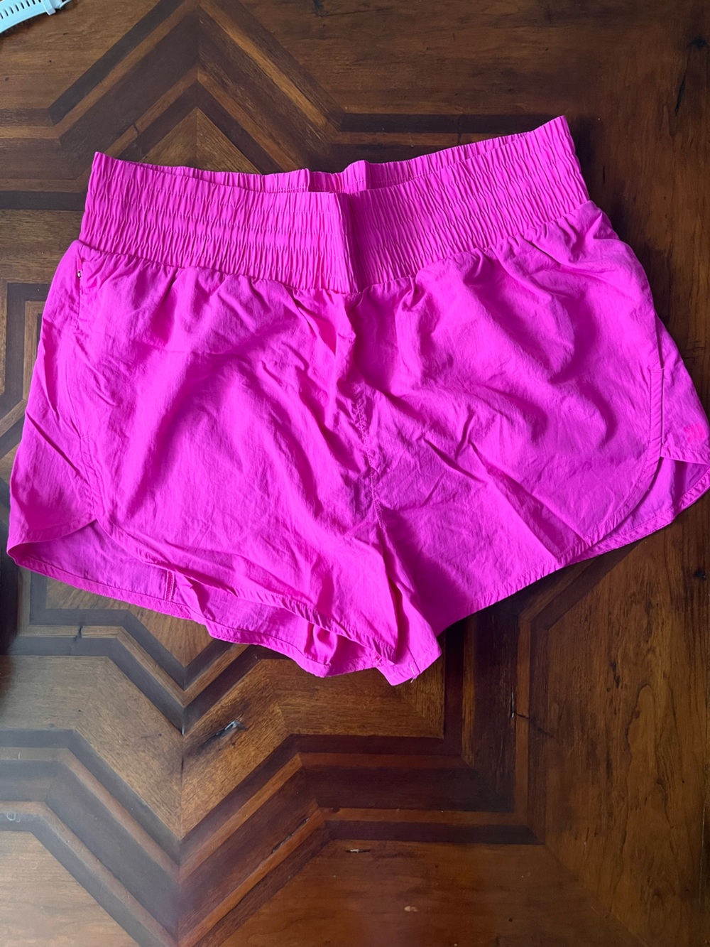 Hot Pink High-Waisted Running Shorts